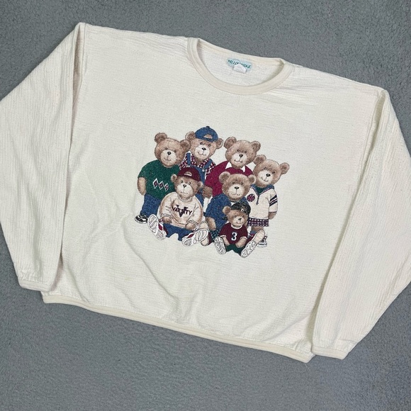 American Vintage Tops - Vintage‎ 90s teddy bear sweatshirt